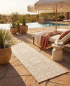 Tribal Terrace Treasures Collection Area Rug -  Incan Isle (Natural) Runner Natural  lifestyle 52