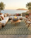 Savannah Pergola Collection Area Rug -  Pergola (Green) Square Green  lifestyle 87