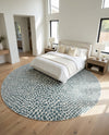 Urban Oasis Rugs Collection Area Rug -  Terrace (Teal) Round Teal  lifestyle 39