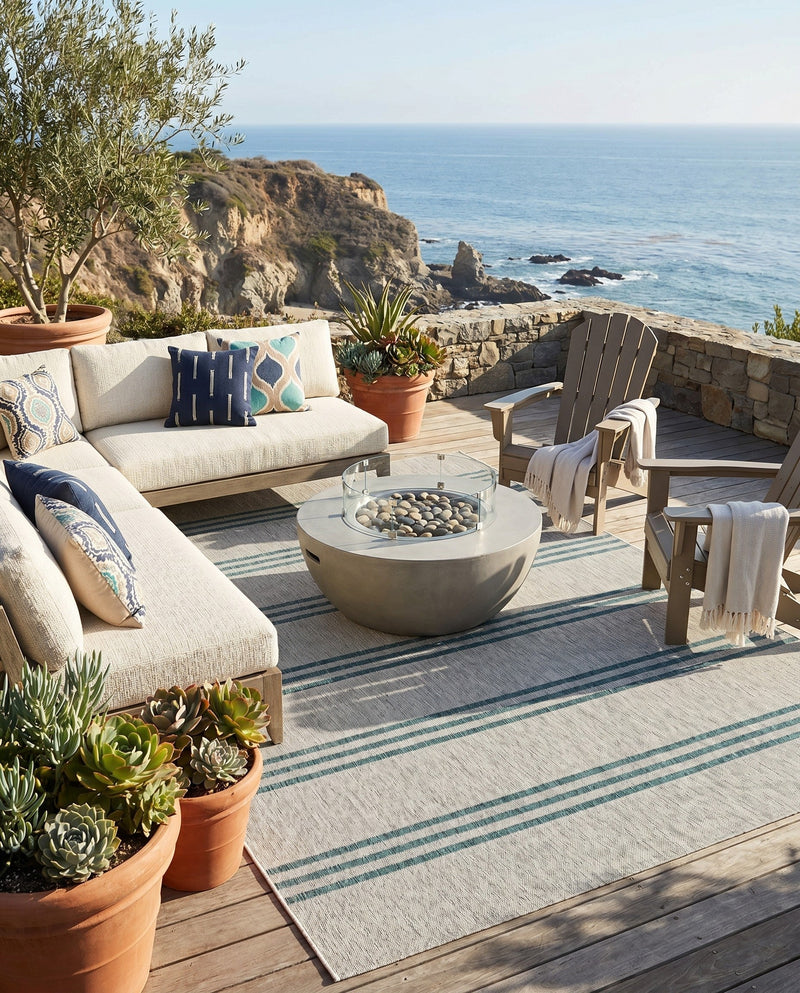 Urban Oasis Rugs Collection Area Rug -  District (Light Gray) Rectangle Light Gray  lifestyle 13