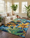 Seaside Blooms Collection Area Rug -  Grove Rectangle Multi  lifestyle 6