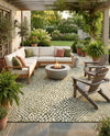 Urban Oasis Rugs Collection Area Rug -  Terrace (Green) Square Green  lifestyle 28