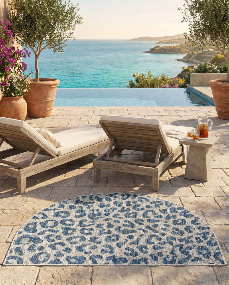 Savannah Escape Collection Area Rug -  Amazon (Blue) Hearth Blue  lifestyle 36