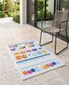 Bahama Breeze Outdoor Collection Area Rug -  Bimini Rectangle Blue  lifestyle 60