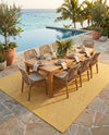 Seaside Serenity Collection Area Rug - Veranda (Corn Harvest Yellow) Rectangle Corn Harvest Yellow  lifestyle 6
