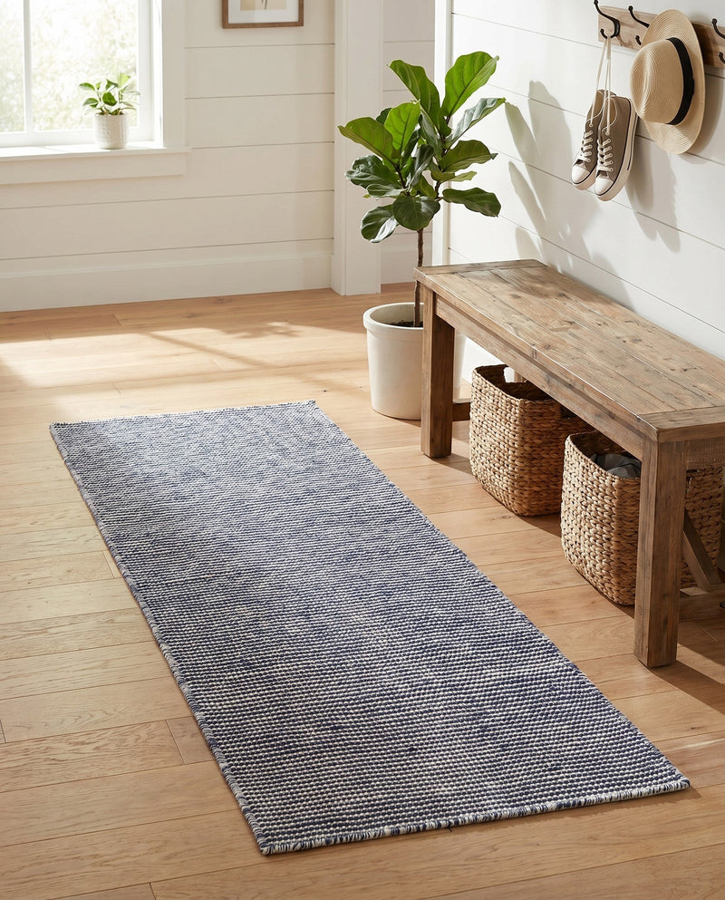 Jill Zarin Sedona Oasis Outdoor Collection Area Rug - Coconino (Navy Sky) Runner Navy Sky  lifestyle 57