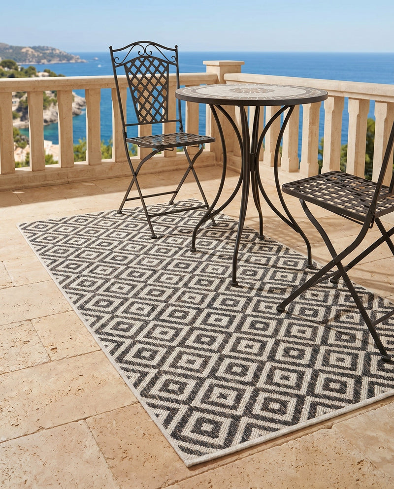 Urban Oasis Rugs Collection Area Rug -  Rooftop (Charcoal Gray) Rectangle Charcoal Gray  lifestyle 5