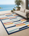 Caribbean Terrace Collection Area Rug -  Jamaica Rectangle Ivory  lifestyle 9