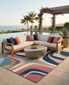 Urban Terrace Collection Area Rug - Venice Rectangle Multi  lifestyle 27