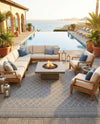 Savannah Pergola Collection Area Rug - Savannah Rectangle Gray  lifestyle 39