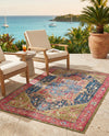 Patio Heritage Collection Area Rug -  Sanctuary Rectangle Multi  lifestyle 39