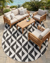 Urban Oasis Rugs Collection Area Rug -  Highrise (Charcoal Gray) Oval Charcoal Gray  lifestyle 81