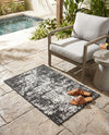Urban Terrace Collection Area Rug -  Midtown Rectangle Black and White  lifestyle 19