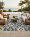 Urban Terrace Collection Area Rug -  Vista Rectangle Blue  lifestyle 11