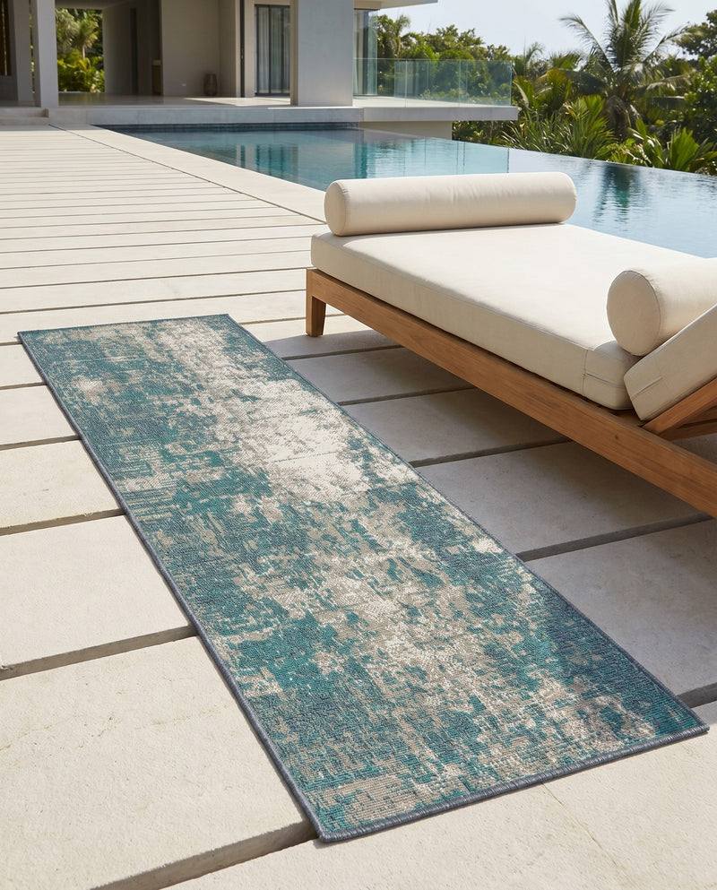 Seaside Haven Rugs Collection Area Rug -  Schooner Runner Blue  lifestyle 68