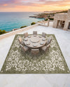 Urban Oasis Rugs Collection Area Rug -  Penthouse (Green) Square Green  lifestyle 44