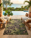Seaside Blooms Collection Area Rug -  Lotus Rectangle Green  lifestyle 34