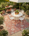 Seaside Blooms Collection Area Rug - Seychelles Rectangle Terracotta  lifestyle 7