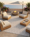 Savannah Pergola Collection Area Rug -  Pavilion (Light Gray) Rectangle Light Gray  lifestyle 9