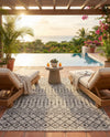 Savannah Pergola Collection Area Rug -  Pergola (Gray) Rectangle Gray  lifestyle 15