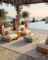 Seaside Serenity Collection Area Rug - Veranda (Beige) Rectangle Beige  lifestyle 6