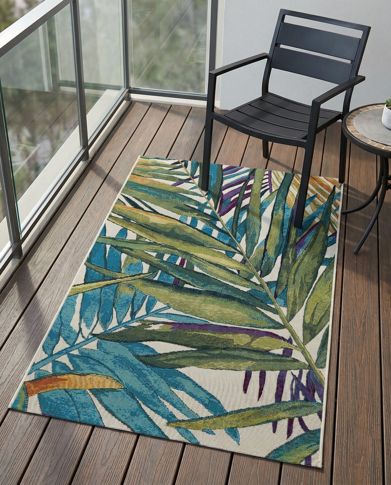 Seaside Blooms Collection Area Rug -  Arcadia Rectangle Multi  lifestyle 39