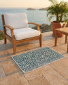 Urban Oasis Rugs Collection Area Rug -  Terrace (Teal) Rectangle Teal  lifestyle 28