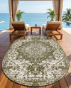 Urban Oasis Rugs Collection Area Rug -  Penthouse (Green) Oval Green  lifestyle 69