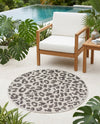Savannah Escape Collection Area Rug -  Amazon (Light Gray) Round Light Gray  lifestyle 83