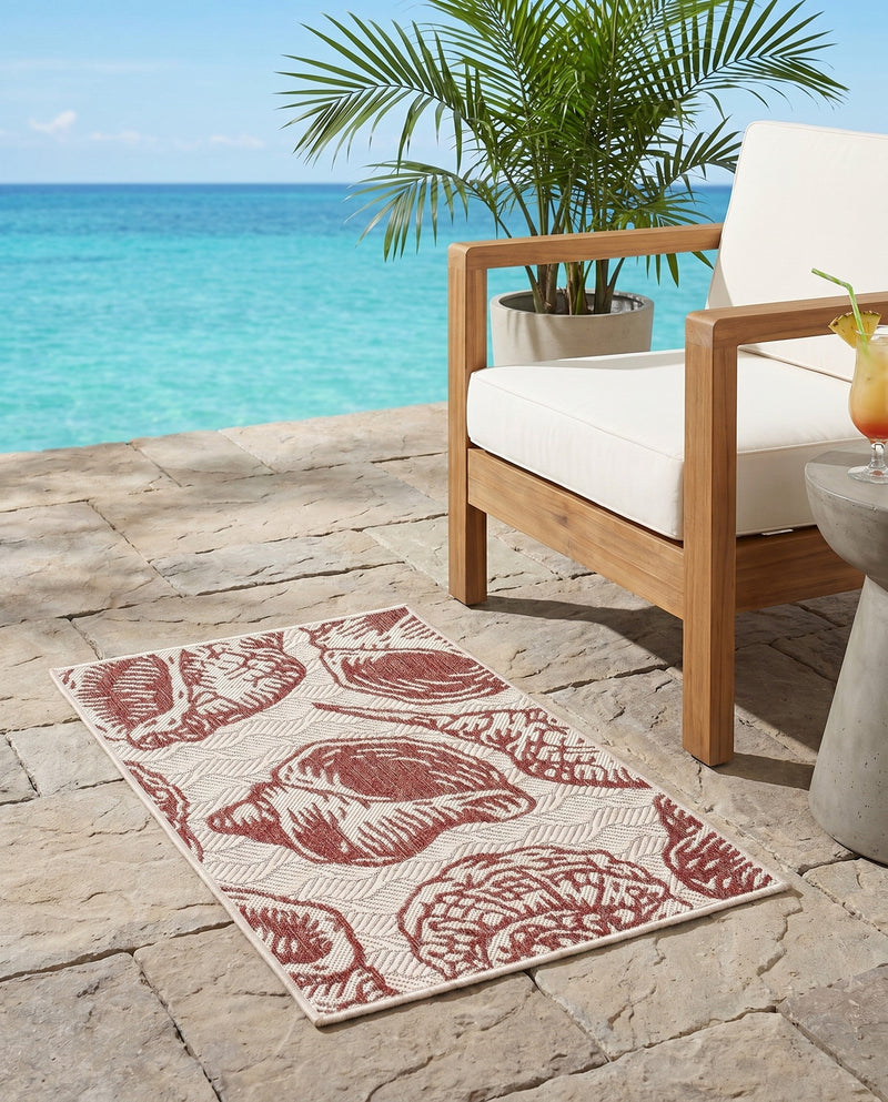 Seaside Haven Rugs Collection Area Rug -  Lighthouse (Ivory Rust Red) Rectangle Ivory Rust Red  lifestyle 5