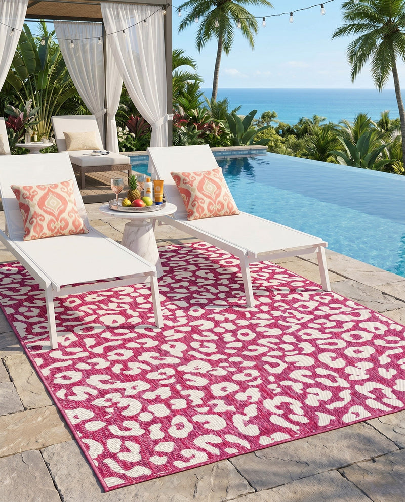 Savannah Escape Collection Area Rug -  Amazon (Magenta) Rectangle Magenta  lifestyle 14
