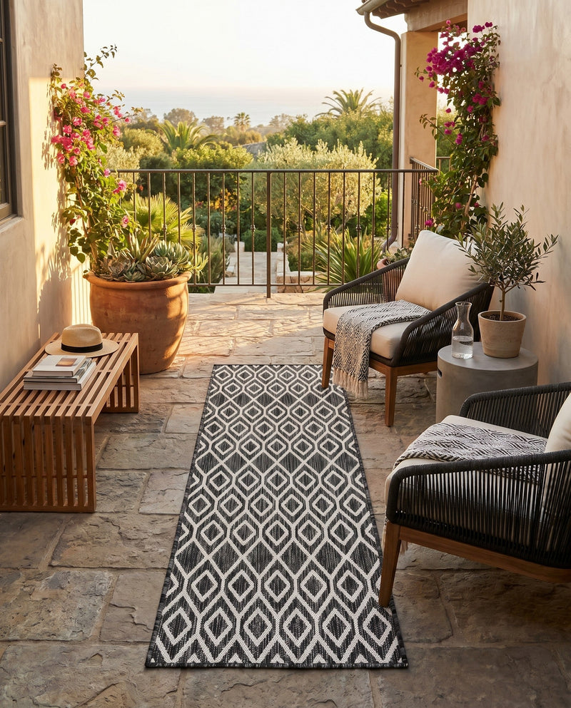 Urban Oasis Rugs Collection Area Rug -  Boulevard (Charcoal Gray) Runner Charcoal Gray  lifestyle 55