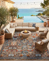 Patio Heritage Collection Area Rug -  Oasis Square Multi  lifestyle 67