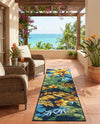 Seaside Blooms Collection Area Rug -  Grove Runner Multi  lifestyle 52