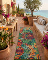 Coastal Terrace Collection Area Rug -  Pier Runner Multi  lifestyle 58