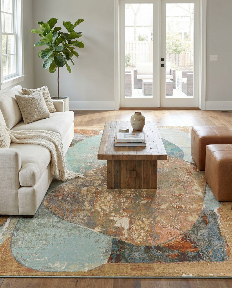 Urban Terrace Collection Area Rug -  Portico Rectangle Multi  lifestyle 19