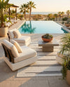 Urban Terrace Collection Area Rug -  Brooklyn Rectangle White and Black  lifestyle 9
