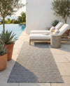 Jill Zarin Sedona Oasis Outdoor Collection Area Rug - Coconino (Silver Stars) Runner Silver Stars  lifestyle 19