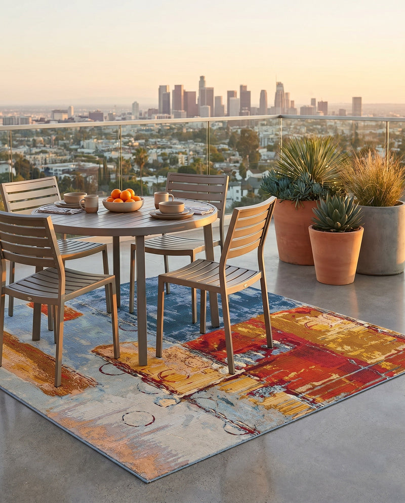 Urban Terrace Collection Area Rug -  Arbour Square Multi  lifestyle 36