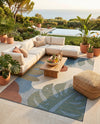 Coastal Terrace Collection Area Rug -  Boardwalk Rectangle Blue  lifestyle 19