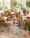 Seaside Blooms Collection Area Rug - Seychelles Rectangle Beige  lifestyle 45