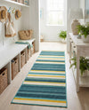 Terrace Fringe Collection Area Rug -  Veranda Runner Multi  lifestyle 40