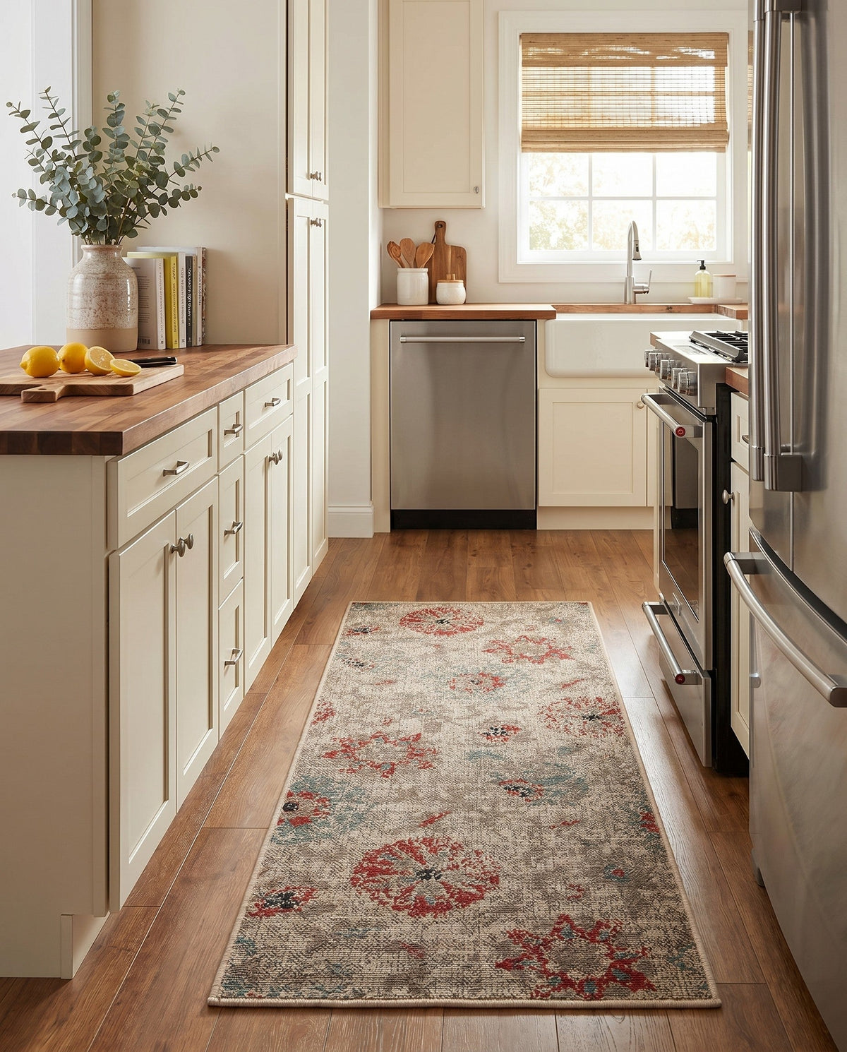 Seaside Blooms Collection Area Rug - Seychelles Runner Beige  lifestyle 159