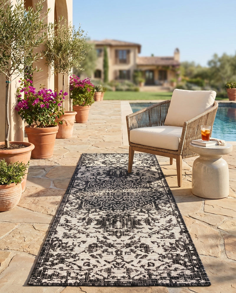 Urban Oasis Rugs Collection Area Rug -  Penthouse (Charcoal Gray) Runner Charcoal Gray  lifestyle 71