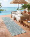 Desert Nomad Terrace Collection Area Rug - Sahara (Light Aqua) Runner Light Aqua  lifestyle 40