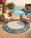 Savannah Escape Collection Area Rug - Serengeti Round Ivory  lifestyle 76