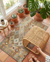 Coastal Terrace Collection Area Rug -  Pelican Rectangle Multi  lifestyle 13