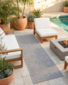 Jill Zarin Sedona Oasis Outdoor Collection Area Rug - Coconino (Silver Stars) Runner Silver Stars  lifestyle 45