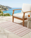 Seaside Stripes Collection Area Rug -  Boardwalk (Red) Rectangle Red  lifestyle 35