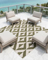 Urban Oasis Rugs Collection Area Rug -  Highrise (Green) Square Green  lifestyle 44